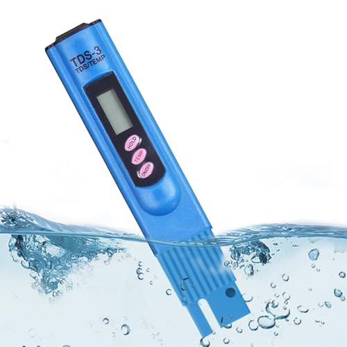 Wonsfuleu TDS Messgerät Digitaler Wassertester - Prüfgerät für Hydroponik - Digitales Tragbares 2 In 1 Messgerät Für Trinkwasser Leitung Schwimmbad Aquarium von Wonsfuleu