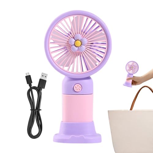 Wonsfuleu Tragbarer Handventilator - Wiederaufladbar & Tragbar Mit USB-Akku,Leises Elektrisches Kühlgerät Mit Starkem Luftstrom USB-Betrieben Für Drinnen Draußen Zuhause Reisen & Küche von Wonsfuleu