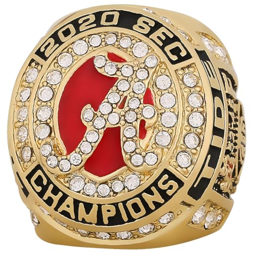 Wonsunte American Football Champion Ring UA Championship Rings Enthusiasten Sammlerstück Mit Displaybox Rugby Winner Award Preis Sportfans von Wonsunte