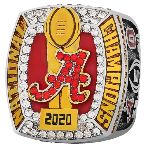 Wonsunte American Football Championship Ringe UA Champions Ring Mit Displaybox Gedenk-Rugby-Trophäe Sammlerstück Sportfans Alumni von Wonsunte