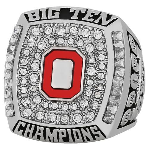 Wonsunte OSU National Championship Ringe Mit Displaybox American Football Champions Ringe Siegertrophäe Rugby-Sportfans Alumni-Freunde von Wonsunte