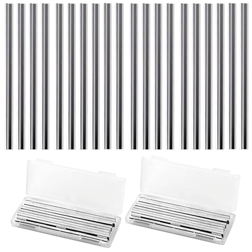Wonvify Hobelmesser 82 mm Kit, 20 Stück Klingen für Hobelmaschine, wendbar, Elektrohobel-Set, Klinge für Holzbearbeitungsmaschinen, Hobel Ma-kita, Bos-ch (82 x 5,5 x 1,2 mm) von Wonvify
