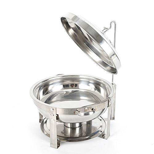 WooDerson 7.5L Chafing Dish Speisenwärmer Rund, Edelstahl Warmhaltebehälter Speisenwärmer, Deckel Aufhängbar, Durchmesser 36 cm, Hoch 7 cm, Für Backofen Und Spülmaschine WooDerson 7.5L Chafing Dish Speisenwärmer Rund, Edelstahl Warmhaltebehälter Speisenwärmer, Deckel Aufhängbar, Durchmesser 36 cm, Hoch 7 cm, Für Backofen Und Spülmaschine von WooDerson