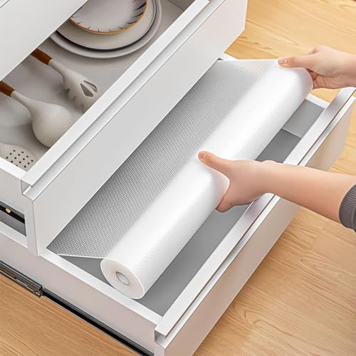 Schubladenmatte, rutschfest, 30 x 500 cm, Eva-Schubladenmatte, Nicht klebend, für Kühlschrank, Schrank, Regal, kann zugeschnitten Werden, für Küche, Schrank, Regal Schubladenmatte, rutschfest, 30 x 500 cm, Eva-Schubladenmatte, Nicht klebend, für Kühlschrank, Schrank, Regal, kann zugeschnitten Werden, für Küche, Schrank, Regal von Woobroo
