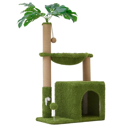 Woochpet Large Cat Tree for Adult Cats Multi-Functional Comfy Cat Bed - 48inch Tall Cat Tower with Scratching Post, Cozy Hammock for Kittens and Small Cats,Cute Cat Tower with Cat Toy Woochpet Large Cat Tree for Adult Cats Multi-Functional Comfy Cat Bed - 48inch Tall Cat Tower with Scratching Post, Cozy Hammock for Kittens and Small Cats,Cute Cat Tower with Cat Toy von Woochpet