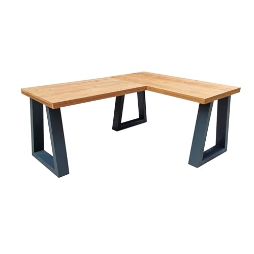 Wood4you - Eckschreibtisch - Vancouver Geröstetes Holz -180/180 - Anthrazit eckschreibtische -bürotische - massiv Schreibtisch- bürotisch - Schreibtisch l Form - Schreibtisch Holz -Schreibtisch groß Wood4you - Eckschreibtisch - Vancouver Geröstetes Holz -180/180 - Anthrazit eckschreibtische -bürotische - massiv Schreibtisch- bürotisch - Schreibtisch l Form - Schreibtisch Holz -Schreibtisch groß von Wood4you