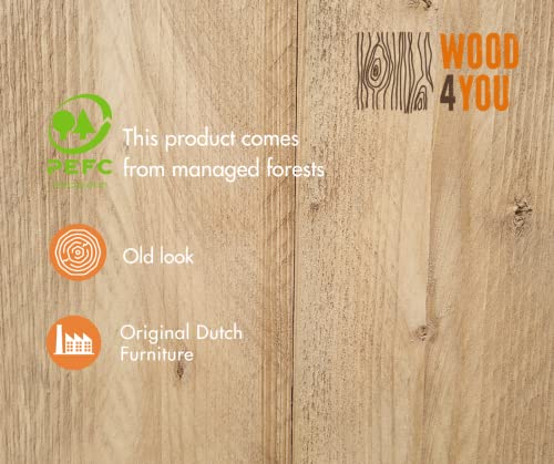Wood4you - Eckschreibtisch - Vancouver - Industrieholz 200 x 180 cm von Wood4you