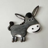 Holz Esel, Wandbehang, Wandkunst, Wanddekoration, Handgemachter Esel Geschenk Holz Esel, Wandbehang, Wandkunst, Wanddekoration, Handgemachter Esel Geschenk von WoodAndGift