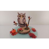 Quilling Eule | Handgemachte Herbstdeko Papercraft Figur Wald Tier Kunst Geschenkidee Naturdeko Quilling Eule | Handgemachte Herbstdeko Papercraft Figur Wald Tier Kunst Geschenkidee Naturdeko von WoodAndPaperDesigns