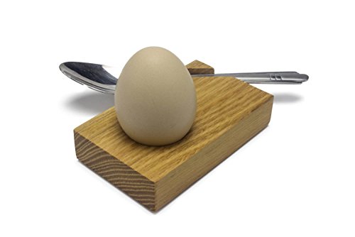WoodBi | Hochwertiger Eierbecher aus Holz | Mit Magneten für den Löffel | Eierhalter | Massivholz (1 Stück) von WoodBi