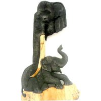 Hand Geschnitzt Holz Elefant, Elefanten-statue, Holzschnitzerei Treibholz Elephant, Inneneinrichtungen, Wandbehang 23 "x 11" Hand Geschnitzt Holz Elefant, Elefanten-statue, Holzschnitzerei Treibholz Elephant, Inneneinrichtungen, Wandbehang 23 "x 11" von WoodCarvingArt