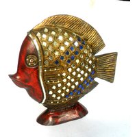 Handgemachte Holzschnitzerei Der Fisch Dekoration Mit Multi-Color Spiegel Mosaik Kunst Wohnkultur Handarbeit Von Hand Geschnitzt/Geschenk 12" X12"X von WoodCarvingArt