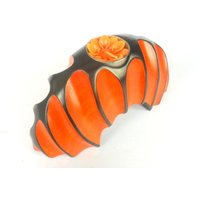 Handgemachte Mango Holzschnitzerei Gewölbte Form Tee-Licht-Kerze-Halter-Hand Geschnitzt Startseite Kunst Dekor Vase Teelicht 8 "X 4" X 3 " von WoodCarvingArt