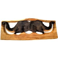 Handschnitttelphant, Holzwinkel, Elefantenstatue, Holzpfinle-Elefant, Treibholz Elefant, Wohndekorant, Wandhanging, Geschenk von WoodCarvingArt