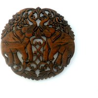 Holzschnitzerei Elefant, Handgeschnitzter Holzelefant, Treibholzelefant, Elefantenkunst, Figur, Hauswand-Dekor/Geschenk von WoodCarvingArt