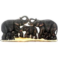 Holzschnitzerei Von 5 Elefantenfamilie Kunst Handgeschnitzt Natürliche Teakholz Elefanten Home Decor Wandbehang Handgemachtes Geschenk 32 "x 8, 75" von WoodCarvingArt
