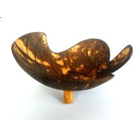 Natürliche Kokosnussschale Seifenschale Art Blattform Handgeschnitzte Handgemachte Hölzerne Schnitzende Haus-Kunst-Dekor/Zen-Kunst Geschenk von WoodCarvingArt