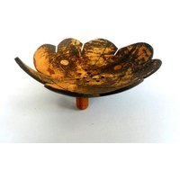 Natürliche Kokosnussschale Seifenschale Blattform Handgeschnitzte Handgemachte Hölzerne Schnitzende Hauptkunst-Dekor/Zen-Kunst Geschenk 5, 25 von WoodCarvingArt
