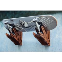 Skateboard Wandhaken, Skateboard Wandhaken, Surfboard Wandhalter, Skateboard Wandhalter von WoodClockUA