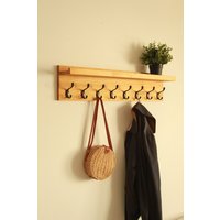 Mudroom Haken Garderobe Möbel, Holz Handtuchhalter Für Badezimmerwand von WoodDecorPW