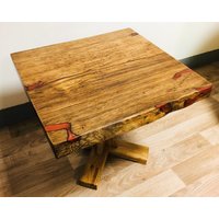 Holz Eiche Und Harz Couchtisch | Dekoration S| Einzigartige Couchtisch-| Neues Haus Geschenk Handgefertigte Möbel Eichenmöbel von WoodDecorTM
