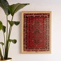 Dide, Gerahmte Wandteppich Wandbehang Für Wohnzimmer Dekor, Wand Dekor, Boho Rustikales Wohndekor, Holz Wandkunst, Digitaldrucke von WoodDecorWallArt