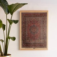 Mahruze, Bedruckter Perserteppich Für Wanddekoration, Boho Dekor, Rustikales Wohndekor, Holzwandkunst, Digitaldrucke, Wohndekoration, Wandkunst von WoodDecorWallArt