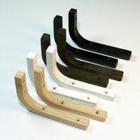 Moderne Regalhalterung Aus Kiefer Massivholz Wandhalterung | 2Er-Set von WoodEnergyUA