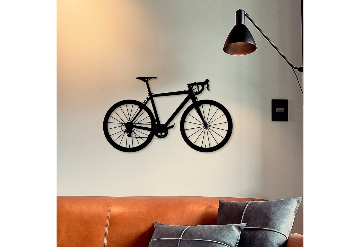 WoodFriends Wandbild aus Holz Rennrad Fahrrad Holzschild zum Aufkleben Fahrradliebhaber, Deko Wandkunst Geburtstagsgeschenk Radler Fahrradsport von WoodFriends