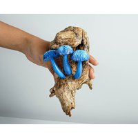 Blaue Hängende Pilzskulptur, Wandstatue, Feenpilz, Miniatur, Magisch, Walddekor, Wohnkultur, Geschätztes Geschenk, Weihnachtsgeschenk Blaue Hängende Pilzskulptur, Wandstatue, Feenpilz, Miniatur, Magisch, Walddekor, Wohnkultur, Geschätztes Geschenk, Weihnachtsgeschenk von WoodGlassDecor