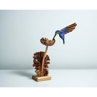 Paar Grüne Kolibri Statue, Blau, Bemalte Skulptur, Holz Schnitzen Figur, Vogel, Colibri, Dekoration, Weihnachtsverzierung Paar Grüne Kolibri Statue, Blau, Bemalte Skulptur, Holz Schnitzen Figur, Vogel, Colibri, Dekoration, Weihnachtsverzierung von WoodGlassDecor