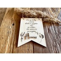 Abschiedsgeschenk Lehrer Oder Erzieher Personalisiert Aus Holz/Besonderes Geschenk Mit Namen in 3D Optik von WoodGoodDesignDE