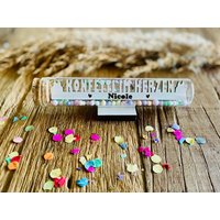 Köln Im Glas - Konfetti Herzen Zum Aufstellen/Personalisiert Geschenk Geburtstag Hochzeit Karneval von WoodGoodDesignDE
