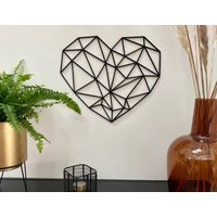 Wandbild Herz Geometrisch Aus Holz/Für Wand Oder Tür Modern Und Stilvoll Geschenk Besonders Wandbild Herz Geometrisch Aus Holz/Für Wand Oder Tür Modern Und Stilvoll Geschenk Besonders von WoodGoodDesignDE