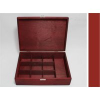 10 Fächer Holzteebox/Rote Box Holzkiste Aufbewahrungsbox Schmuckschatulle Sammelbox Personalisierte Sperrholzbox von WoodPower
