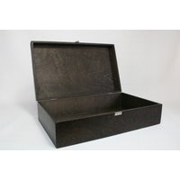 Große Holzkiste/Geschenkbox Und Erinnerungsbox Aus Holz Dunkelbraune Box 41 X 24 11 cm von WoodPower