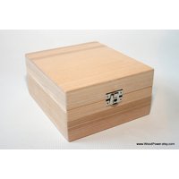 Holz Tee Box/Andenken Schmuck 2 Fächer Esche Organizer Natürliche Öko Geschenk Echtholz von WoodPower