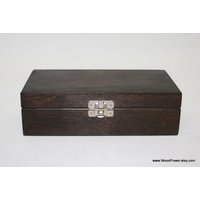 Kleine Erinnerungsbox Aus Gebeiztem Holz | 16 X 8 cm 5 cm von WoodPower