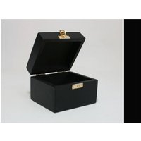 Kleine Geschenkbox/Erinnerungsbox Black Box 10 X 9, 5 7 cm Holzbox Ringbox Favor von WoodPower