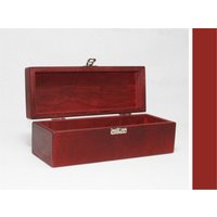 Rote Aufbewahrungsbox Aus Holz - 8.46x2.75x2.95 Zoll Sperrholzkiste Geschenkbox Holzkiste von WoodPower