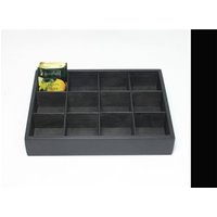 Teebox Aus Holz/Aufbewahrungsbox Box Mit 12 Offenen Fächern Schwarze von WoodPower