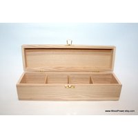 Teebox Aus Holz/Box Mit 4 Fächern Aufbewahrungsbox Schmuckschatulle Eschenholzbox Eco Geschenk Geschenkbox von WoodPower