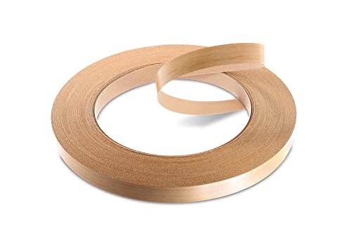WoodPress® 19mm Buchenholz-Stil Melamin Kantenumleimer mit Schmelzkleber – 50m Industrielle Rolle – Einfaches Aufbügeln für Heimwerker von WoodPress
