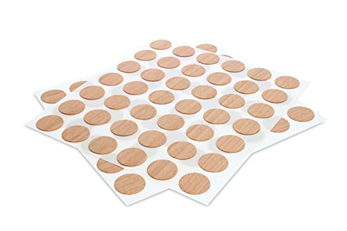 WoodPress® Schälen & Kleben, Echtes Kirschholz, Schraubloch-Abdeckkappen - 84 x 18 mm - Kann Bemalt oder Lackiert Werden von WoodPress