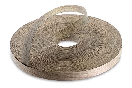 22 mm Echte Walnuss Vorgeklebtes Furnier-Randband - 50m Rolle für die Industrie Gehobene Qualität - Eisen-On Holz für Einfache DIY-Anwendung von WoodPress