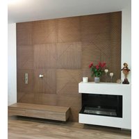 Personalisiert/Nach Maß - Holzwandplatten Holzkopfbrett Holzwanddekoration Holz 3D Wandplatten Art Decor Einfach Zu Installieren von WoodProductsArtShop
