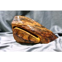 Rustikales Blatt Schmuck Handarbeit Wald Natur Rand Box Ahorn Trauring Fünftjährliche Hochzeit Geschenk Vögelauge Ready2Ship von WoodRazor