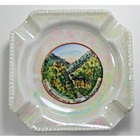Andenken Kleiner Aschenbecher Bad Blankenburg Schwarzatal Thüringen Vintage von WoodStockShop