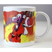 Kaffeebecher Porzellanbecher Kaffeetasse 90Er 2000Er 90S 2000S Diddl Depesche von WoodStockShop