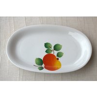 Kuchenplatte /Servierteller /Servierplatte Apfel 70Er 70S Bavaria von WoodStockShop